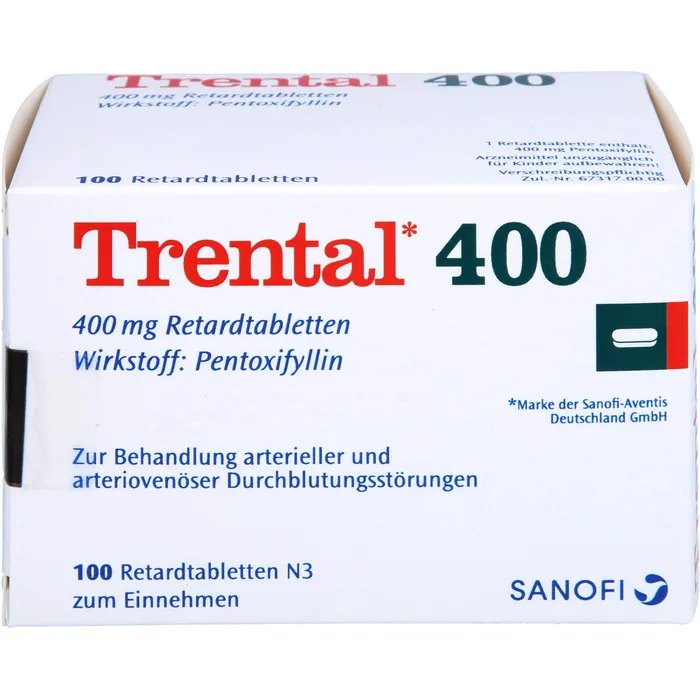 Trental德国己酮可可碱缓释片,德速查信息,第1张