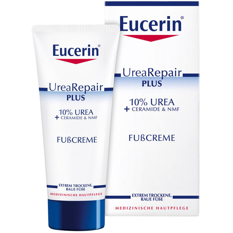 Eucerin 优色林 10%尿素+NMF长效保湿修复润足霜 100ml 适合干燥/粗糙/开裂的足部护理 PZN:11678047,德国代购,第1张