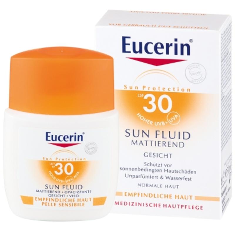 Eucerin 优色林 高效防水哑光面部防晒乳SPF30 50ml PZN:3863351,德国代购,第1张