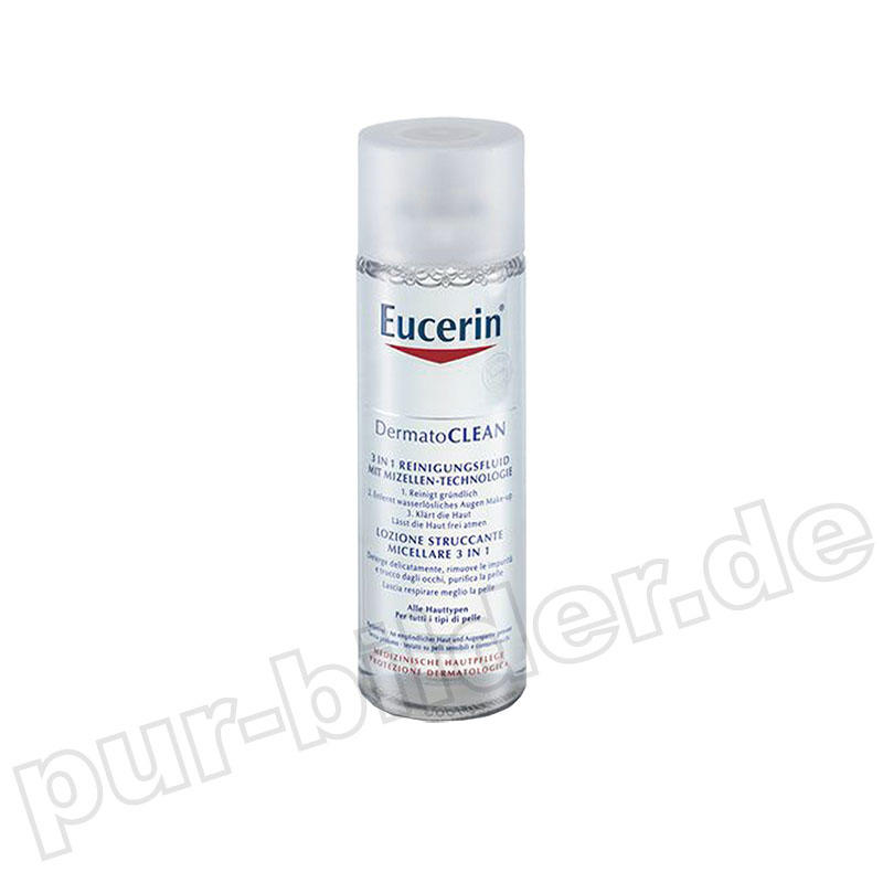 Eucerin 优色林舒安清润三合一卸妆水 200ml PZN:7385167,德国代购,第1张