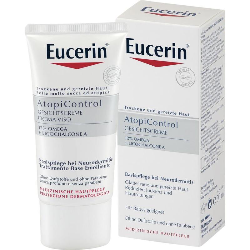 Eucerin 优色林 AtopiControl湿疹过敏性肌肤专用面霜 50ml （婴幼儿适用） PZN:8454746,德国代购,第1张