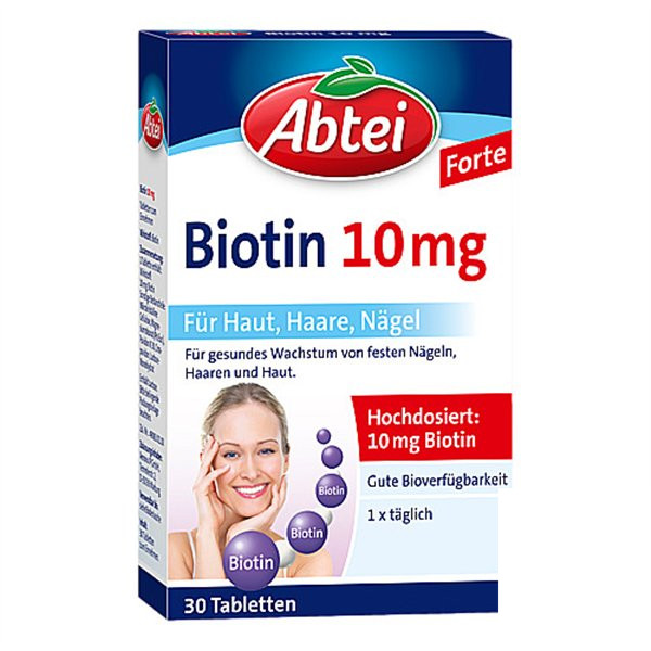 德国ABTEI爱普泰生物素10毫克片剂ABTEI BIOTIN 10MG PZN05388492