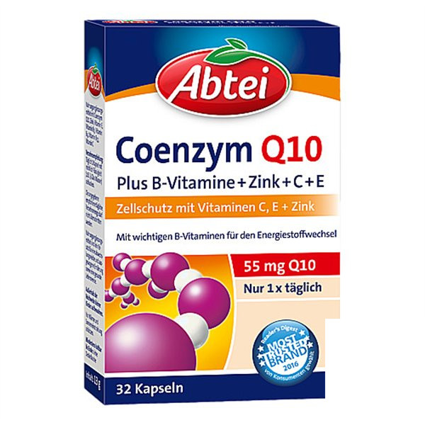 德国ABTEI爱普泰辅酶Q10 plus胶囊ABTEI COENZYM Q10 PLUS PZN11111292,德国代购,第1张