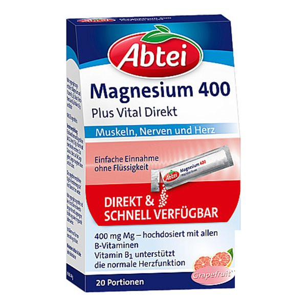 德国ABTEI爱普泰镁400+维生素B复合颗粒ABTEI MAGN 400+VIT B KOMPL PZN07641038,德国代购,第1张