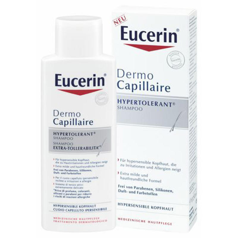 Eucerin 优色林 舒缓止痒洗发露 婴儿也适用 250ml PZN:9508088,德国代购,第1张