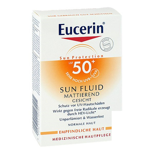 德国优色林Eucerin控油防晒霜 SPF50+ EUCERIN SUN FLUID MATT 50+ PZN:11370102