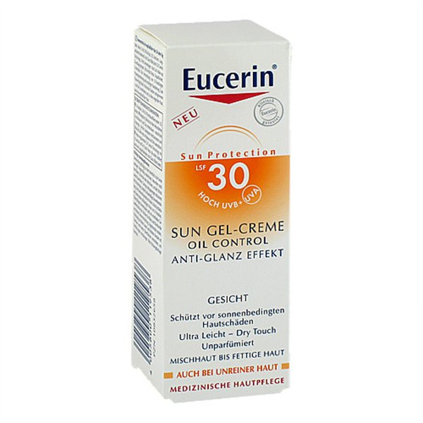 优色林Eucerin控油防晒霜LSF30 EUCERIN SUN G CR OIL LSF30 PZN:10832658,德国代购,第1张