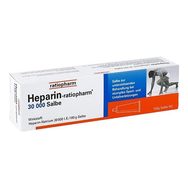 HEPARIN RATIOPHARM 30000 Ratiopharm®30 000肝素软膏 PZN:07292721,德国代购,第1张