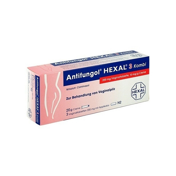 德国 HEXAL 赫素阴道片（3片）和阴道霜（20g）组合 PZN:03211890,德国代购,第1张