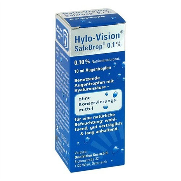 海露0.1%透明质酸滴眼液HYLO VISION SAFEDROP 0.1% PZN:05730217,德国代购,第1张