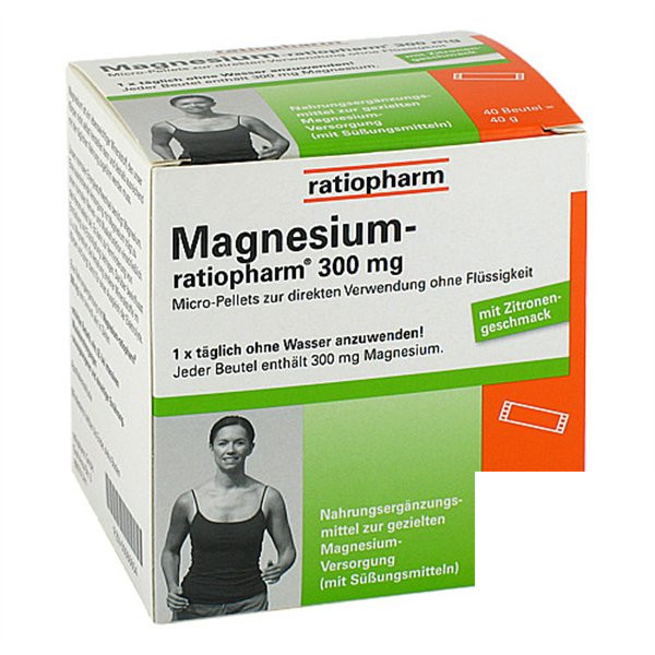 MAGNESIUM RATIOPHARM 300MG RATIOPHARM含镁膳食补充剂300mg PZN:00066654