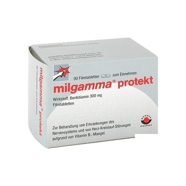 MILGAMMA protekt 薄膜包衣片 90粒 PZN:01529731,德国代购,第1张