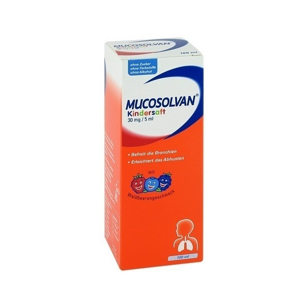 Mucosolvan 沐舒坦儿童去痰止咳糖浆100ml PZN:02807988,德国代购,第1张