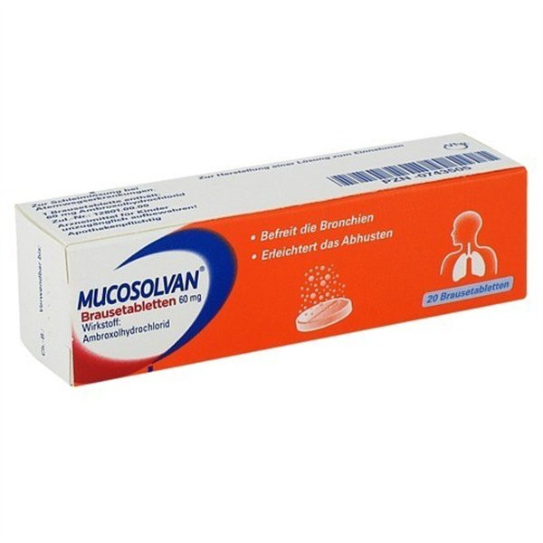 MUCOSOLVAN BRAUSETABL 60MGM德国沐舒坦泡腾片 PZN:00743505