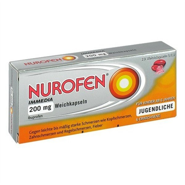 布洛芬NUROFEN IMMEDIA 200 MG PZN:00146519