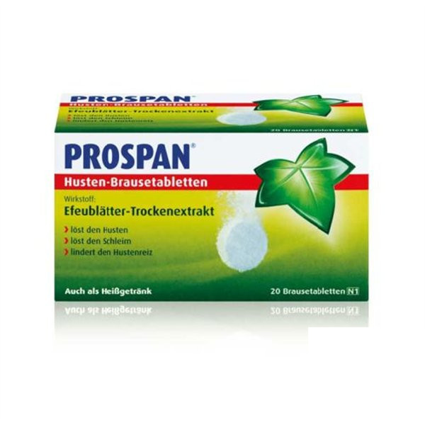 PROSPAN HUSTEN BRAUSETABL小绿叶止咳泡腾片 PZN:04345575,德国代购,第1张