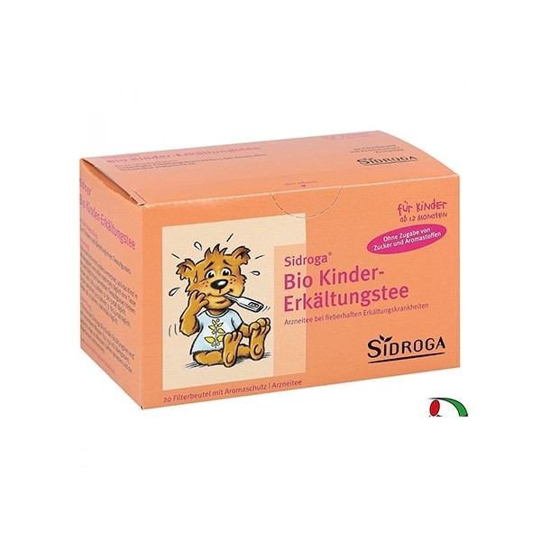 德国 Sidroga 有机儿童感冒退烧茶 无添加糖分及香精 20包 PZN:00953929