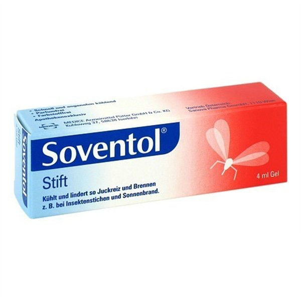 德国SOVENTOL止痒抗炎滚珠软膏SOVENTOL STIFT ROLL ON GEL SOVENTOL PZN:06580145,德国代购,第1张