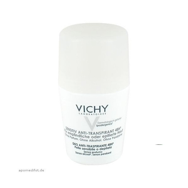 Vichy 薇姿48小时爽身抗汗走珠 50ml（敏感型） PZN:6712813,德国代购,第1张