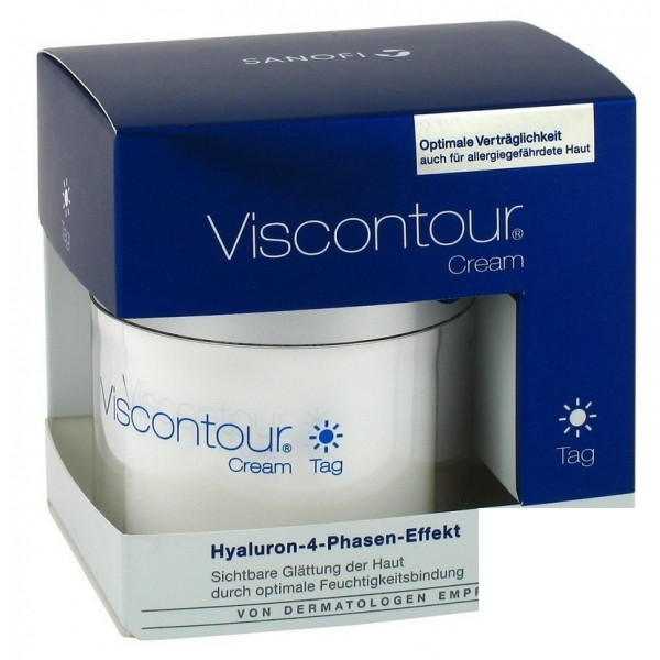 Viscontour 维诗朵高浓度玻尿酸日霜 50ml 补水保湿紧致祛皱抗衰老 PZN:9488055