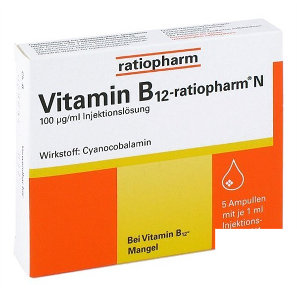 VITAMIN B12 RATIOPHARM N Ratiopharm®N维生素B12注射液 PZN:07260796,德国代购,第1张