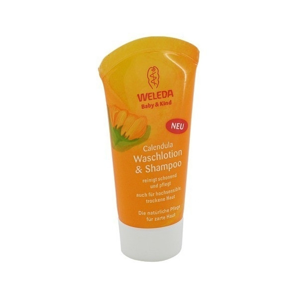 Weleda 维蕾德有机金盏花洗发沐浴2合1 20ml PZN:02084716,德国代购,第1张