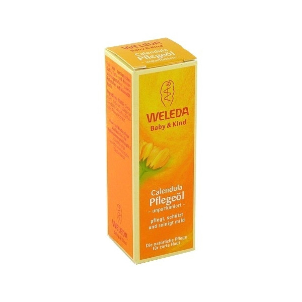 Weleda 维蕾德有机金盏花婴幼儿护理油10ml PZN:04416944,德国代购,第1张