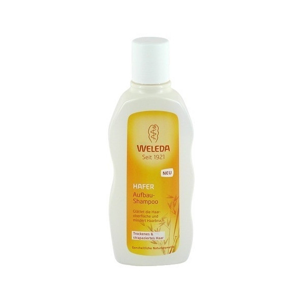 Weleda 维蕾德燕麦精华生发洗发水 干燥受损发质 190ml PZN:09924237,德国代购,第1张