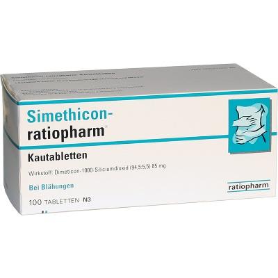 Ratiopharm 胃胀咀嚼片 100片