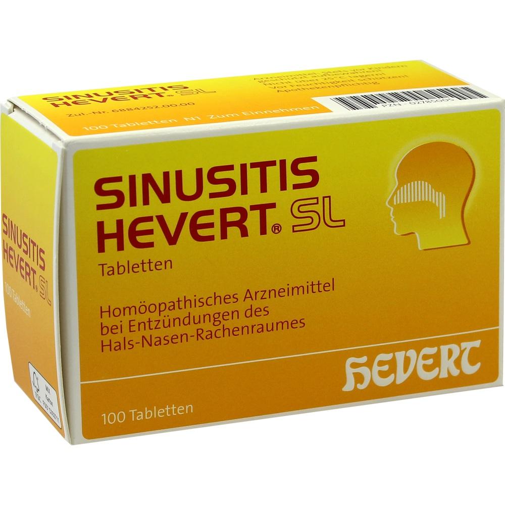 Sinusitis Hevert 植物耳鼻喉缓解片 (100 片)