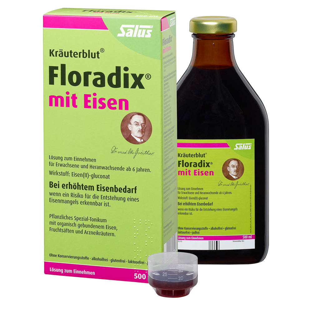 Salus Floradix 铁元补铁营养液 500ml 6岁及以上人群适用,ddepin,第1张